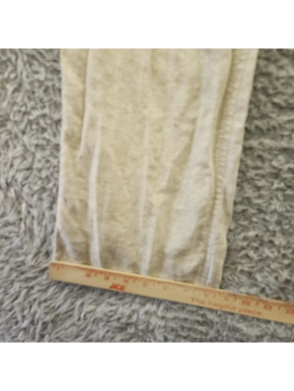 Caribbean 100% Linen Pants Men 36x32 (Fits 34-36x30) Drawstring Beige